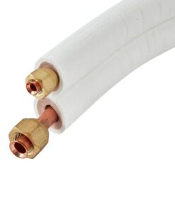 Geïsoleerde koelleiding set (wit) 1/4 x 3/8” -> 3m, 5m, 10m, 15m
